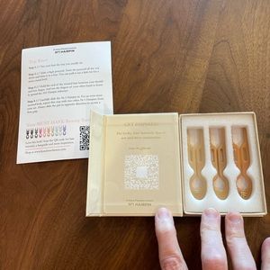 Fiona Franchimon No. 1 Hairpin Paris Collection. Soft Beige Satin Sand Smooth Ca